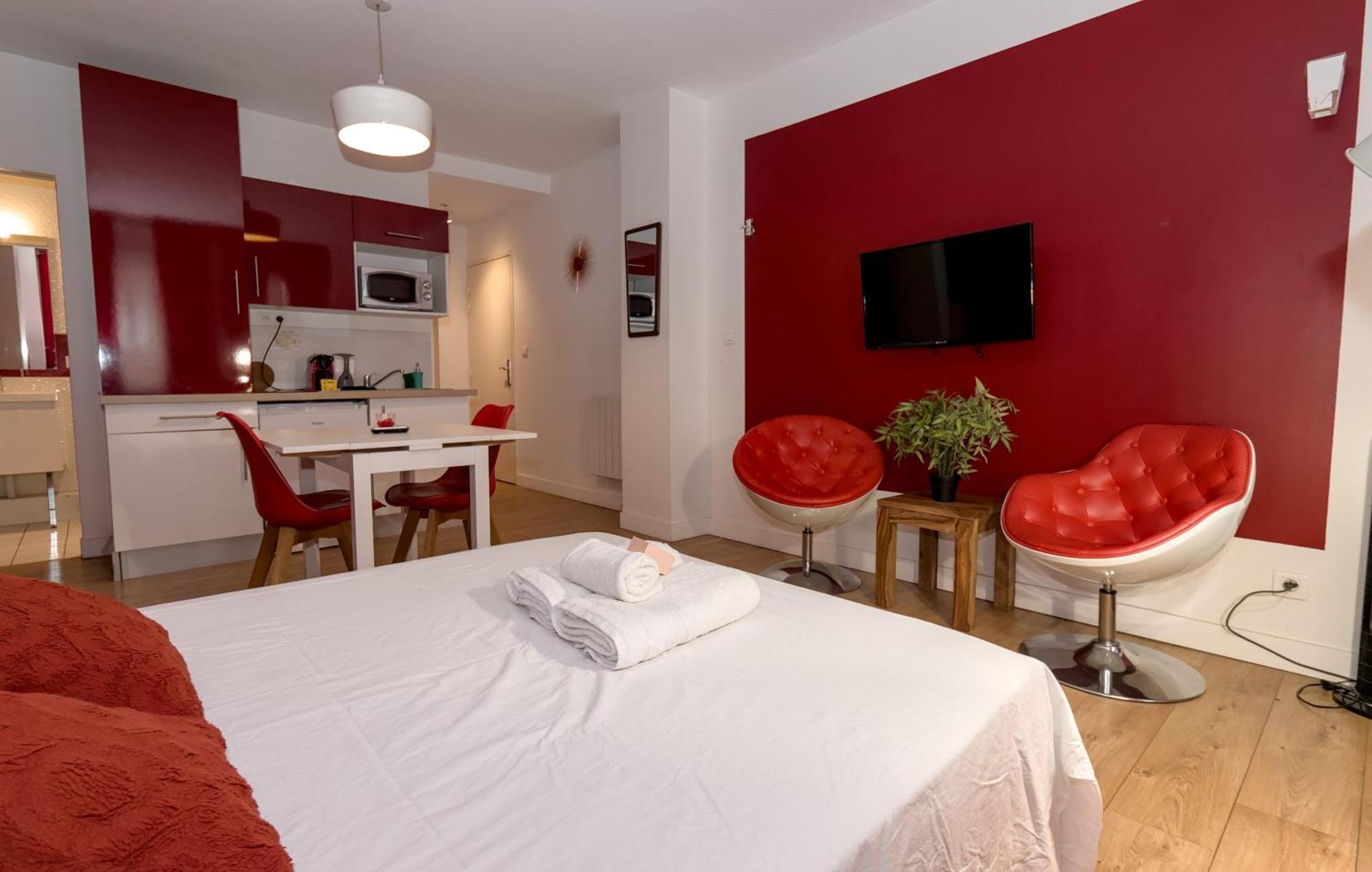 Studio rouge Ramblas Centre Toulouse Extérieur photo